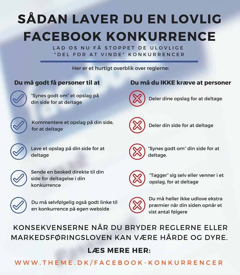 Oversigt over Facebooks konkurrence regler 2016