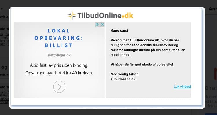eksempel på en Google Display Annonce